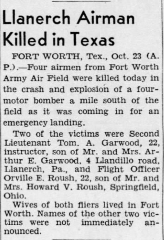 Tom Garwood dies